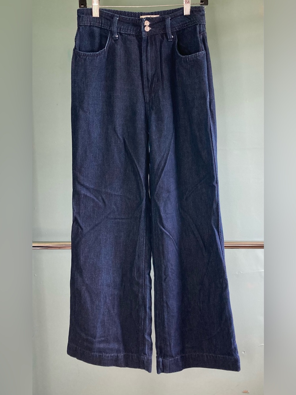 7 For All Mankind Modern Dojo Wide Leg Trouser Jeans Size 28